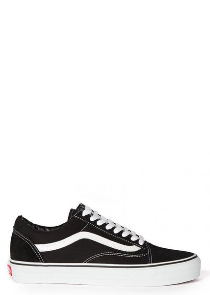 KIDS OLD SKOOL - BLACK T WHITE-footwear-Backdoor Surf