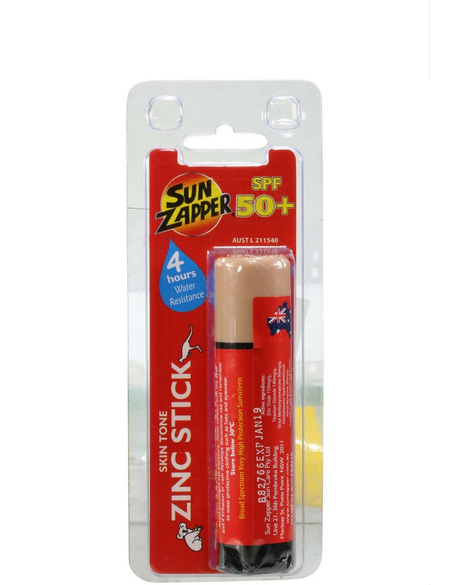 SUN ZAPPER SKIN TONE ZINC STICK - LIGHT