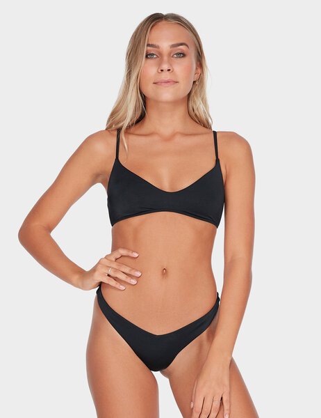 SOL SEARCHER BRALETTE BIKINI TOP - BLACK PEBBLE-womens-Backdoor Surf