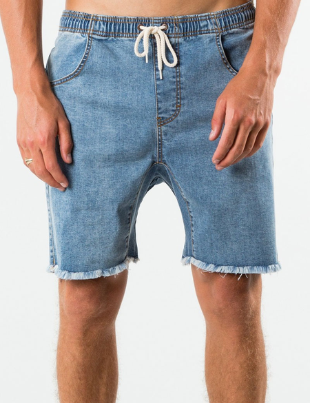 BALLER DENIM ELASTIC SHORT