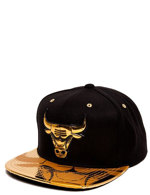 black gold bulls hat