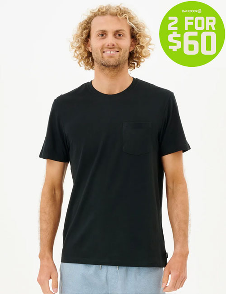 2FOR60 PLAIN POCKET TEE