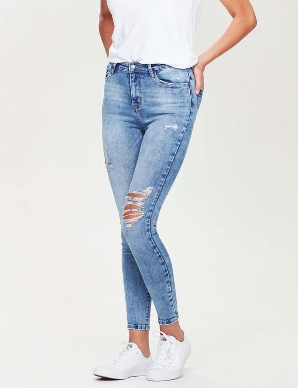 Ripped skinny deals jeans nz