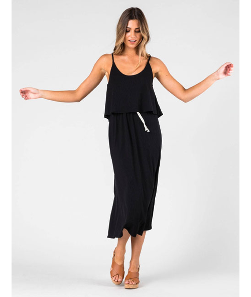 LOURDES RIB MIDI DRESS