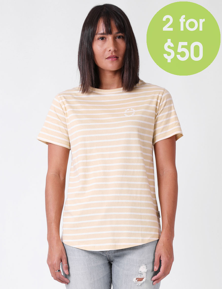 2FOR50 WOMENS G STRIPE TEE