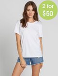 2FOR 60 WOMENS SOLID TEE