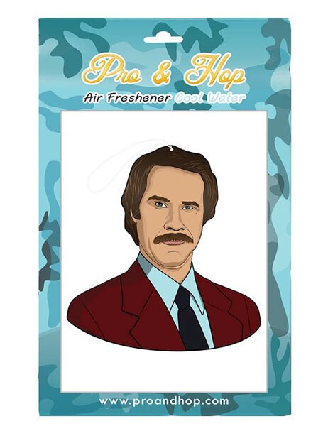 RON BURGANDY AIR FRESHENER-mens-Backdoor Surf