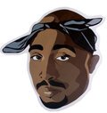 2PAC CHILLED STICKER