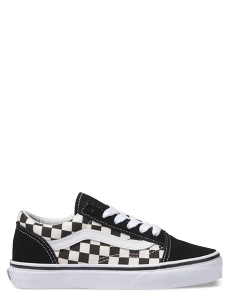 KIDS OLD SKOOL PRIMARY CHECK - BLACK WHITE