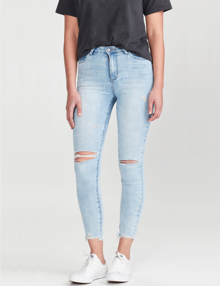 ELLA RIPPED JEAN - BLUE