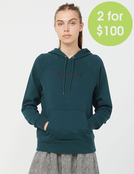 2FOR100 GET MORE HOODIE - EMERALD GREEN-womens-Backdoor Surf