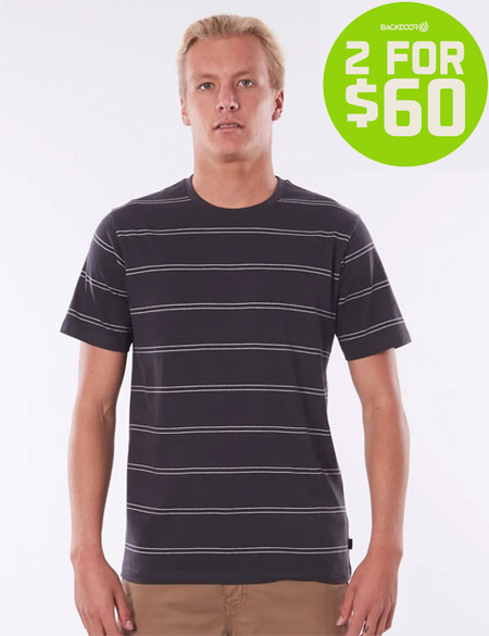 2FOR 60 PLAIN STRIPE TEE