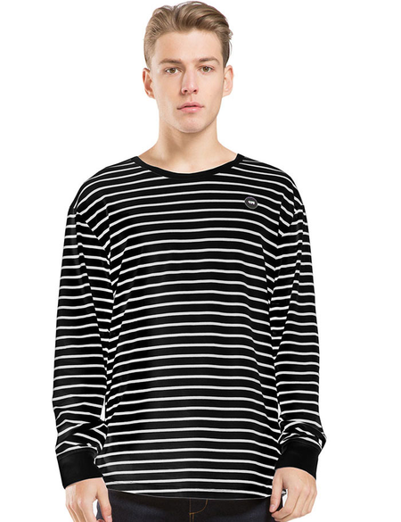 MENS ZERO STRIPE LS TEE