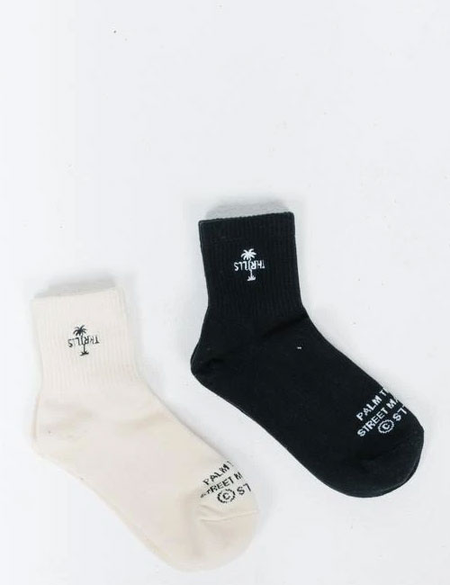 PALM ANKLE SOCK - 2 PACK