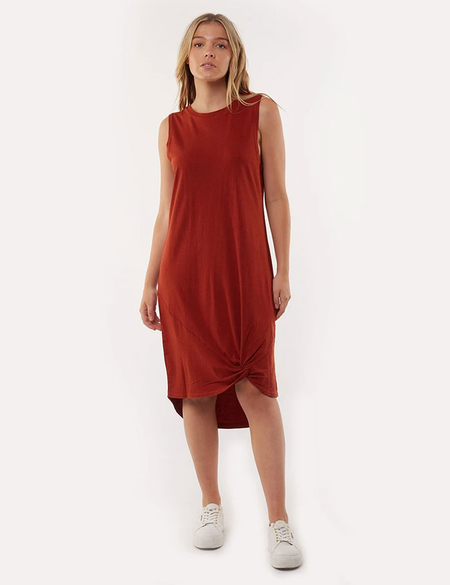 TWISTED MAXI TANK DRESS