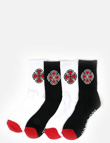 BOYS OG CROSS SOCKS - 4 PACK