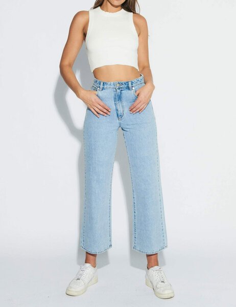 A STREET ALINE CROP JEAN-womens-Backdoor Surf