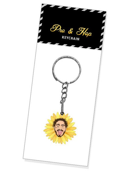 POST MALONE FLOWER KEY RING-mens-Backdoor Surf