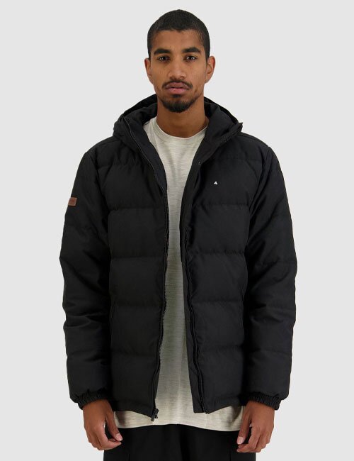 Grey huffer jacket best sale