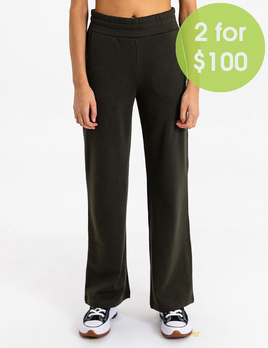 Wide leg track discount bottoms