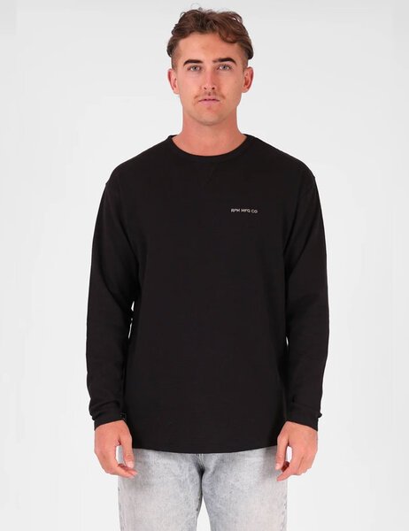 WAFFLE KNIT CREW-mens-Backdoor Surf