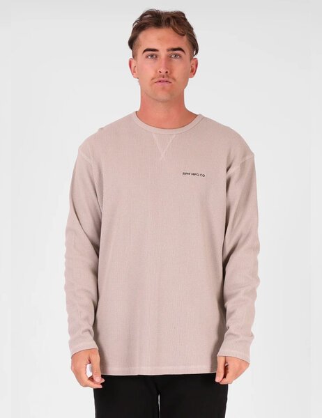 WAFFLE KNIT CREW-mens-Backdoor Surf