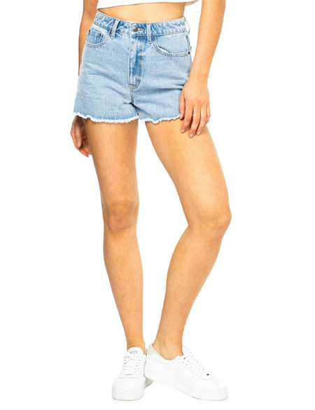 PENNY KICK FLARE DENIM SHORT