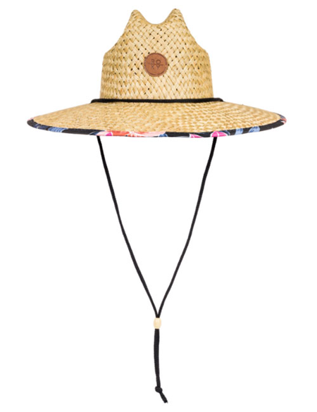 PINA TO MY COLADA PRINTED STRAW HAT