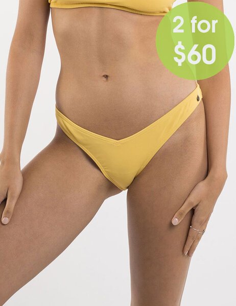 2FOR 60 SOLAR TEXTURED HIGH CUT BIKINI BOTTOM-womens-Backdoor Surf