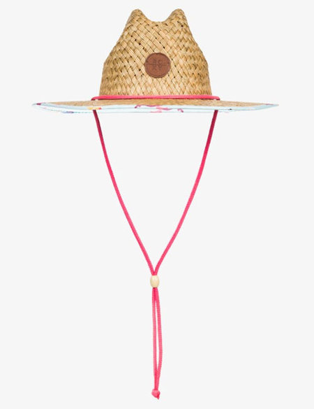 TODDLER GIRLS PINA TO MY COLADA STRAW HAT