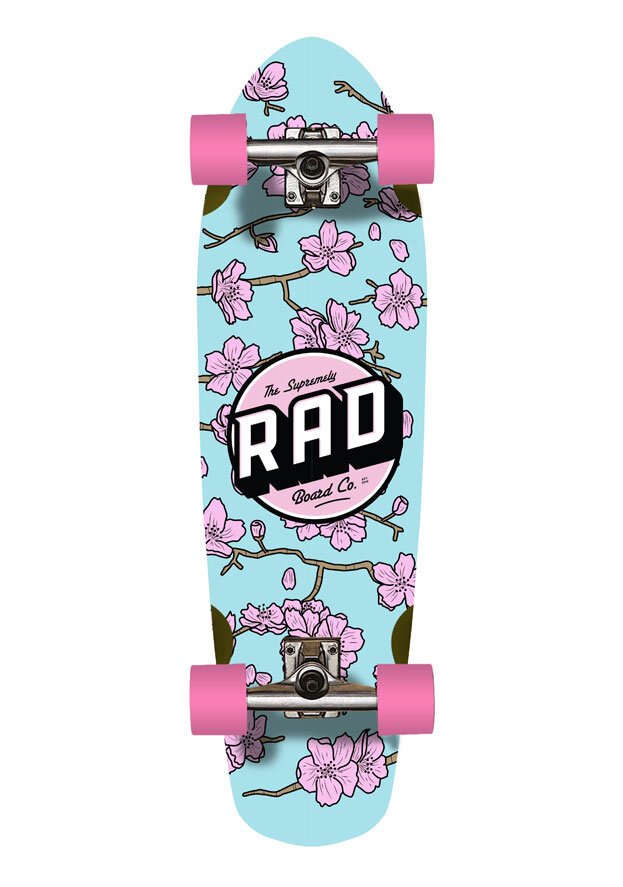 CALI CHERRY BLOSSOM 32 Skateboard Cruisers Longboards