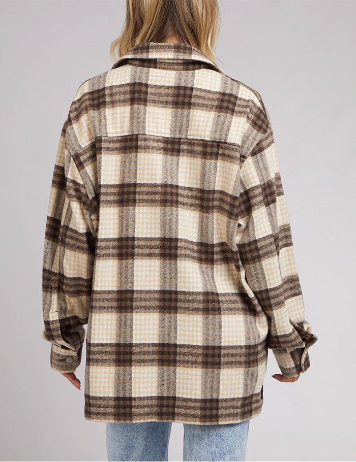 zara shacket checked