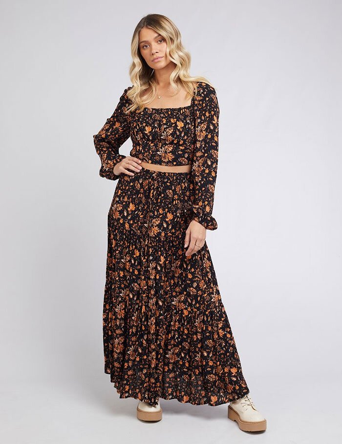 CLEO FLORAL MAXI SKIRT