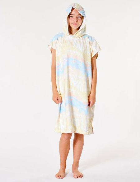 TEEN GIRLS TIE DYE HOODED TOWEL