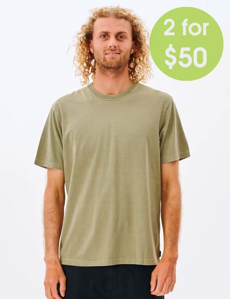 2FOR 60 PLAIN WASH TEE-mens-Backdoor Surf