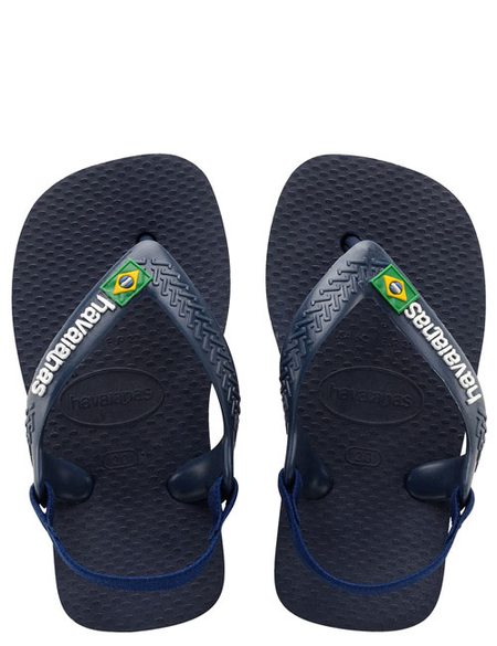 BABY BRAZIL LOGO JANDAL - NAVY/YELLOW