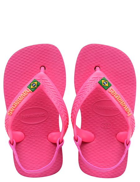 BABY BRAZIL LOGO JANDAL - PINK FLUX