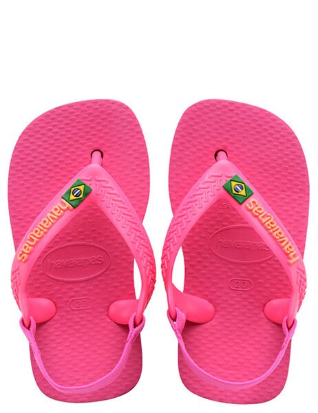 BABY BRAZIL LOGO JANDAL - PINK FLUX-footwear-Backdoor Surf