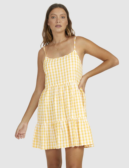 SUNSHINE CHECK DRESS