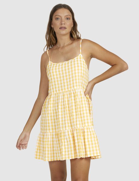 SUNSHINE CHECK DRESS-womens-Backdoor Surf