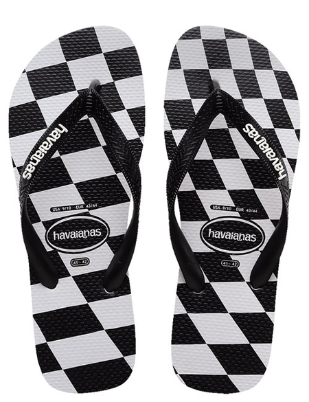 KIDS TOP DISTORTED CHECK JANDAL - BLACK