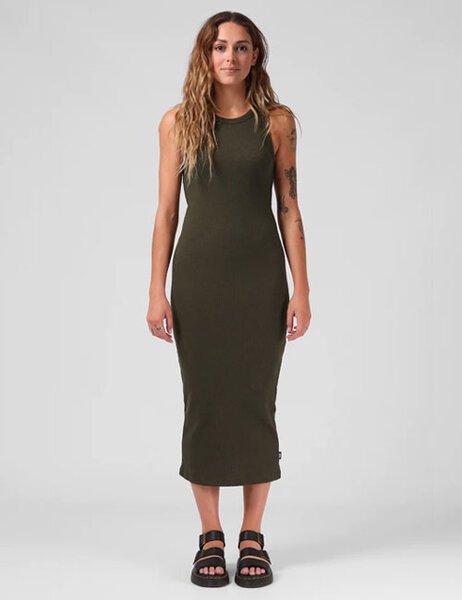 RIBBED MIDI DRESS-womens-Backdoor Surf