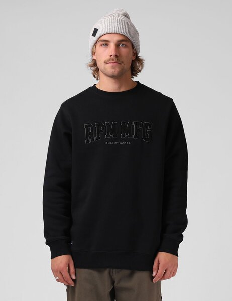 YALE APPLIQUE CREW-mens-Backdoor Surf