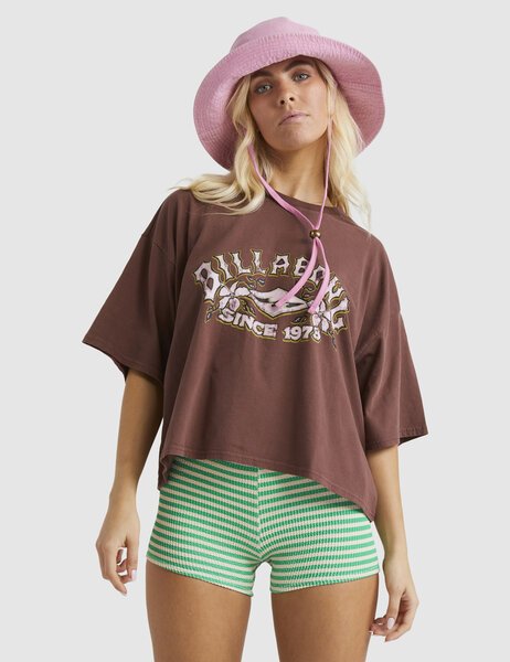 THROWBACK CROP TEE-womens-Backdoor Surf