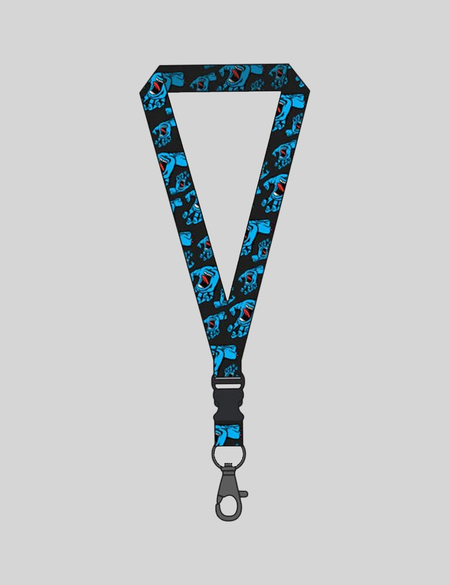 SCREAMING HAND ALL OVER LANYARD