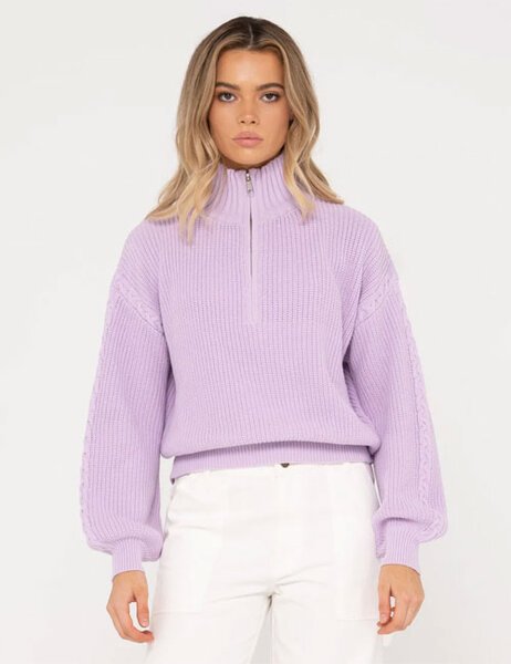 IRIS HALF ZIP KNIT-womens-Backdoor Surf