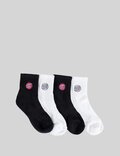 GIRLS OTHER DOT MID SOCKS - 4 PACK