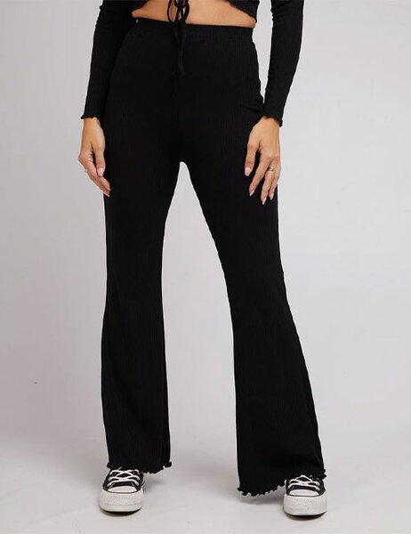 RIB FLARE PANTS-womens-Backdoor Surf