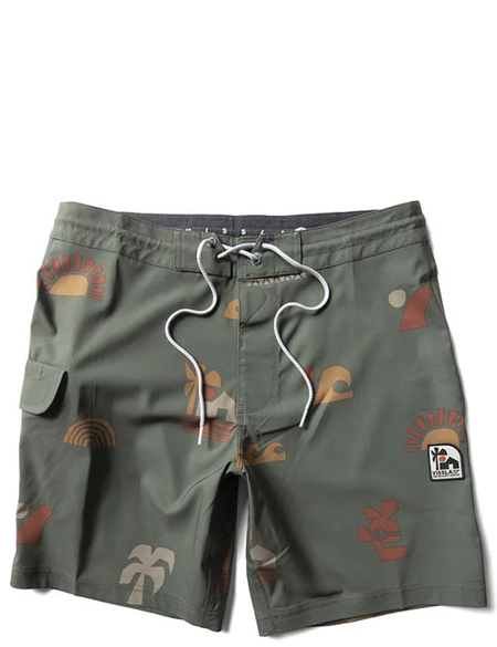 ECOLOGY CENTER SURF FARM 17.5 BOARDSHORT