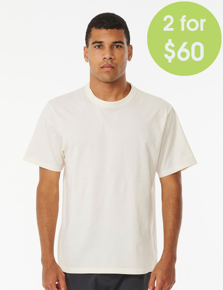 2FOR 60 PLAIN WASH TEE